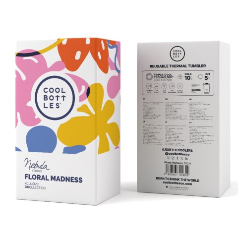 Cool Bottles Kubek termiczny 550 ml Xclusive! Nébula - Floral Madness