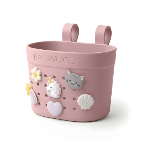 Banwood Koszyk Pin & Ride Dusty Rose