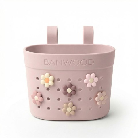 Banwood Koszyk Pin & Ride Faded Pink