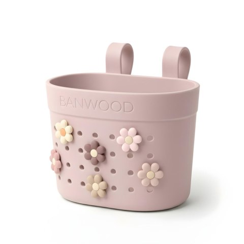 Banwood Koszyk Pin & Ride Faded Pink