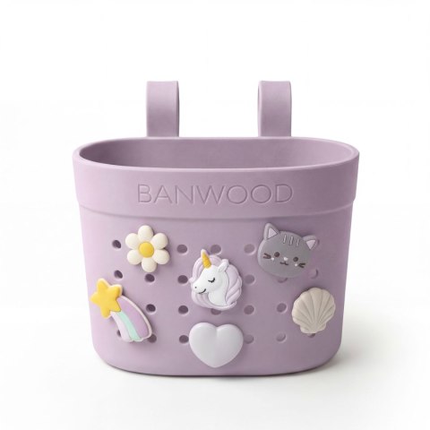 Banwood Koszyk Pin & Ride Lavender