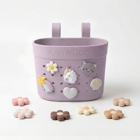 Banwood Koszyk Pin & Ride Lavender