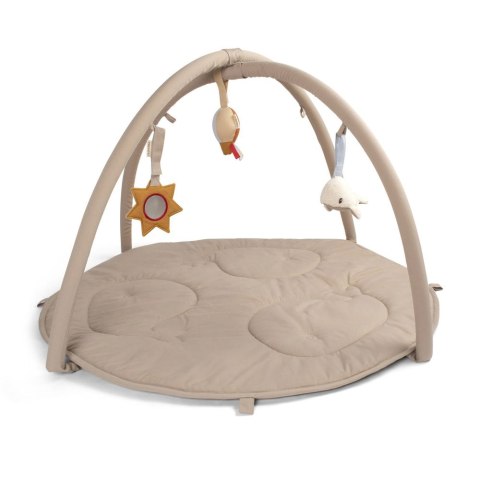 Filibabba Mata edukacyjna z 3 zabawkami Beige