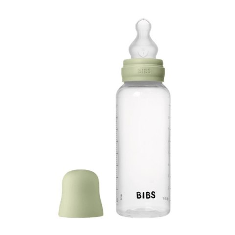 BIBS BUTELKA PLASTIC PP ze smoczkiem antykolkowym z silikonu medycznego poj. 270 ml SAGE