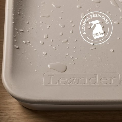 LEANDER - mata do przewijania MATTY™, pearl grey