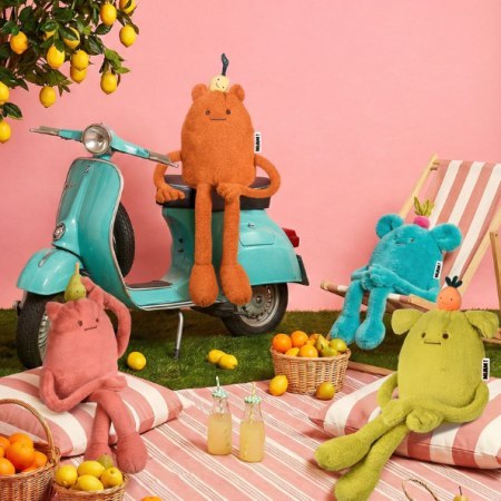 DOUDOU - MIAM! John Lemon, 40 cm, pomarańczowa cytryna