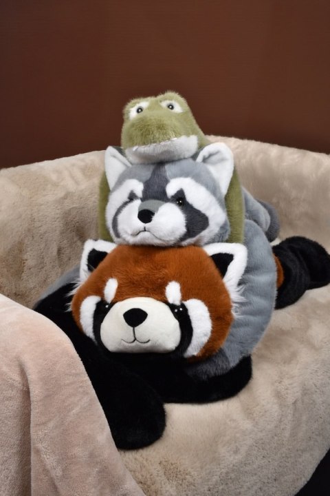 DOUDOU - obciążeniowa pluszowa panda ruda Podcoll Histoire d'Ours, 100 cm, pomarańczowy
