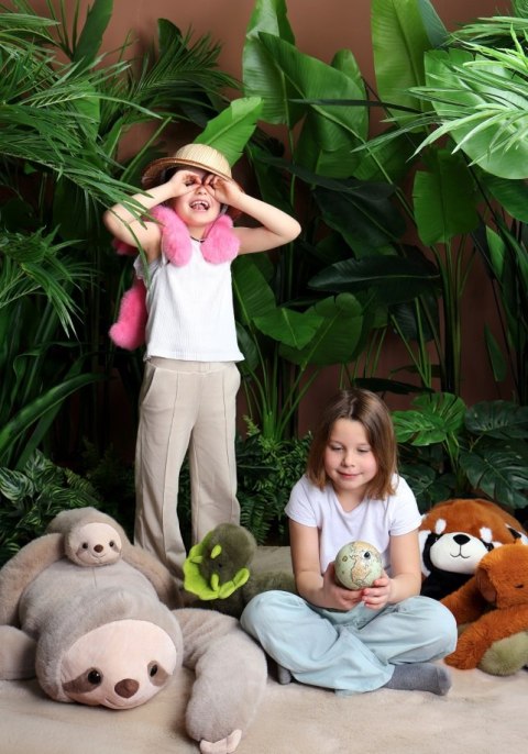 DOUDOU - obciążeniowa pluszowa panda ruda Podcoll Histoire d'Ours, 100 cm, pomarańczowy