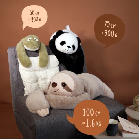 DOUDOU - obciążeniowy pluszowy leniwiec Podcoll Histoire d'Ours, 100 cm, beżowy