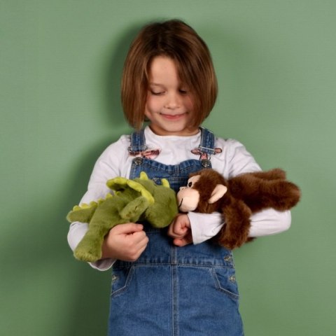 DOUDOU - pluszowa bransoletka slap dinozaur Podcoll, Histoire d'Ours, ciemny zielony