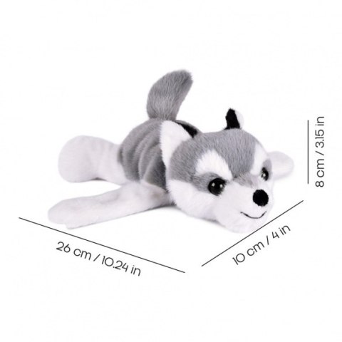 DOUDOU - pluszowa bransoletka slap husky Podcoll, Histoire d'Ours, jasny szary