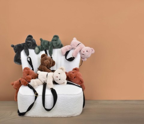 DOUDOU - pluszowa torba na ramię miś, Doudou et Compagnie, khaki