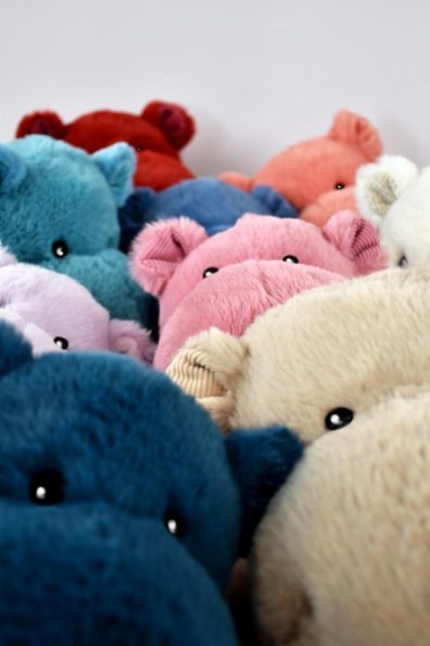 DOUDOU - pluszowy hipopotam HIP'COOL Histoire d'Ours, 40 cm, beżowy