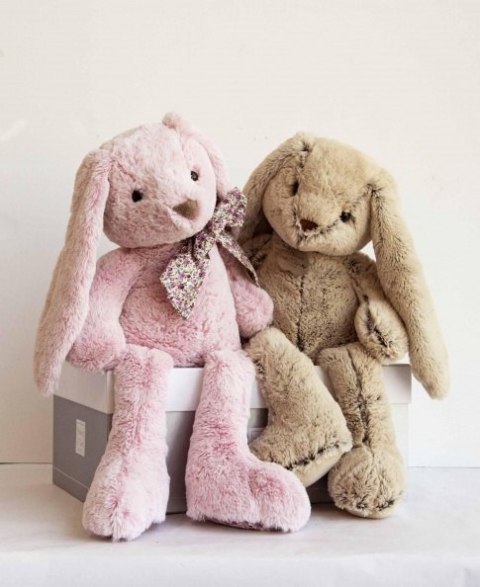 DOUDOU - pluszowy królik Histoire d'Ours, 40 cm, beżowy