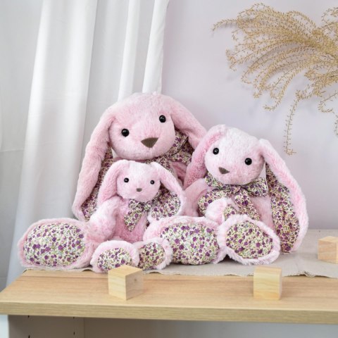DOUDOU - pluszowy królik Histoire d'Ours, 40 cm, różowy