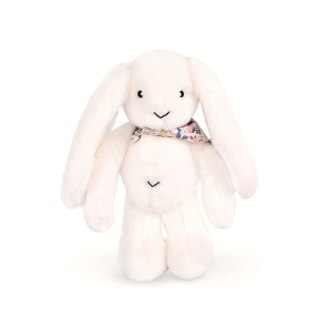 DOUDOU - pluszowy królik Lapin Fleurette Doudou et Compagnie, 35 cm, biały