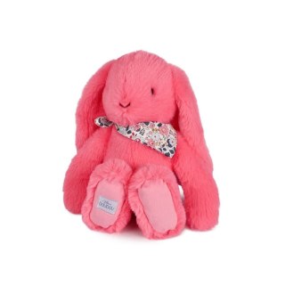 DOUDOU - pluszowy królik Lapin Fleurette Doudou et Compagnie, 35 cm, koral