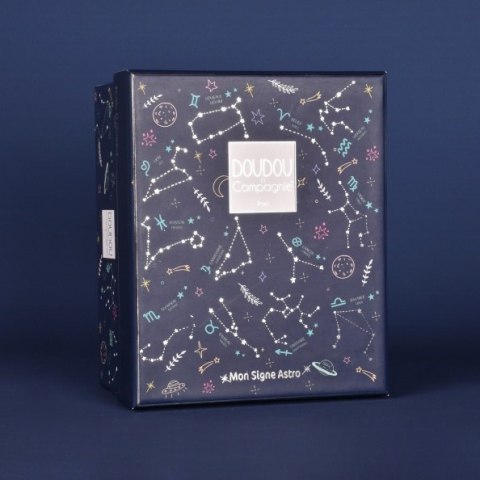 DOUDOU - pluszowy królik ze znakiem zodiaku DOUDOU ASTRO, Doudou et Compagnie, 12 cm, panna