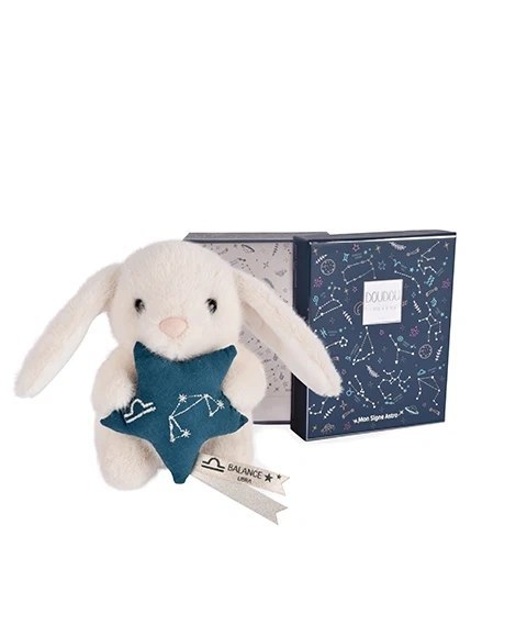 DOUDOU - pluszowy królik ze znakiem zodiaku DOUDOU ASTRO, Doudou et Compagnie, 12 cm, waga