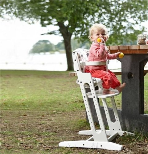 Baby Dan - Krzesełko do karmienia DANCHAIR, białe