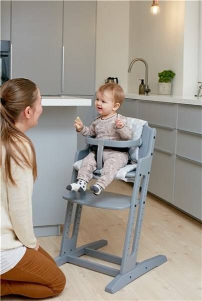Baby Dan - Krzesełko do karmienia DANCHAIR, szare