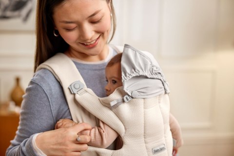 BABYBJORN - nosidełko HOLD, MESH, kremowe