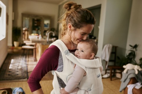 BABYBJORN - nosidełko HOLD, MESH, kremowe