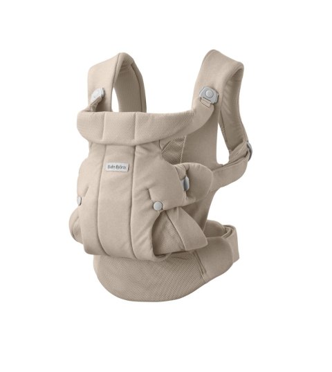 BABYBJORN - nosidełko HOLD, WOVEN, piaskowoszary