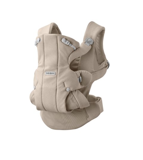 BABYBJORN - nosidełko HOLD, WOVEN, piaskowoszary