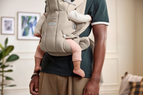 BABYBJORN - nosidełko HOLD, WOVEN, piaskowoszary