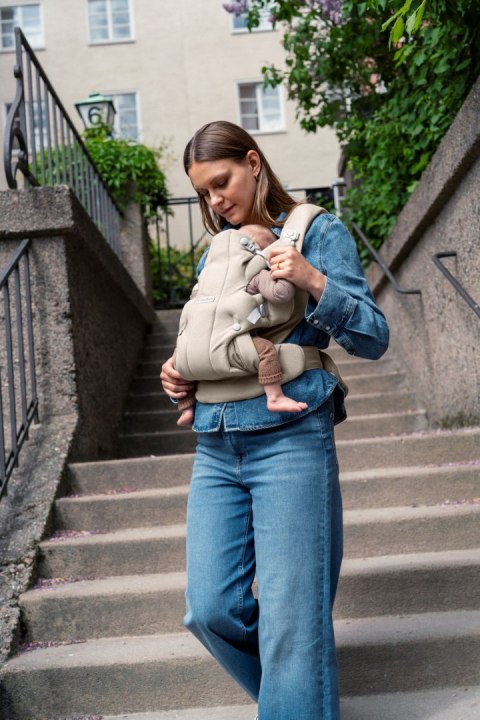 BABYBJORN - nosidełko HOLD, WOVEN, piaskowoszary