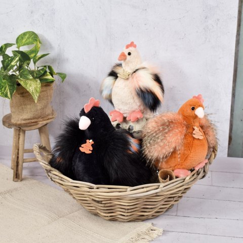 DOUDOU - przytulanka kurka Poulette, Histoire d'Ours, 20 cm, beżowa