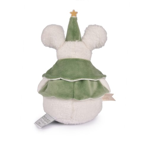 DOUDOU - przytulanki myszki świąteczne Boule de Neige, Doudou et Compagnie, 15 cm, 6 szt. ZESTAW