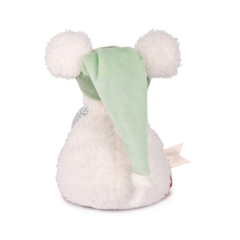 DOUDOU - przytulanki myszki świąteczne Boule de Neige, Doudou et Compagnie, 15 cm, 6 szt. ZESTAW