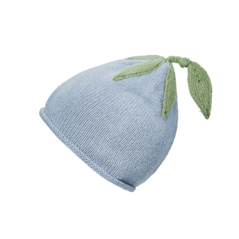 ELODIE DETAILS - czapka zimowa, Furry Knit Beanie, Blueberry Bliss, 1-2 lata