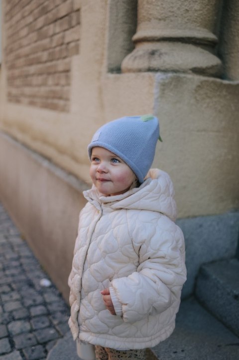 ELODIE DETAILS - czapka zimowa, Furry Knit Beanie, Blueberry Bliss, 1-2 lata