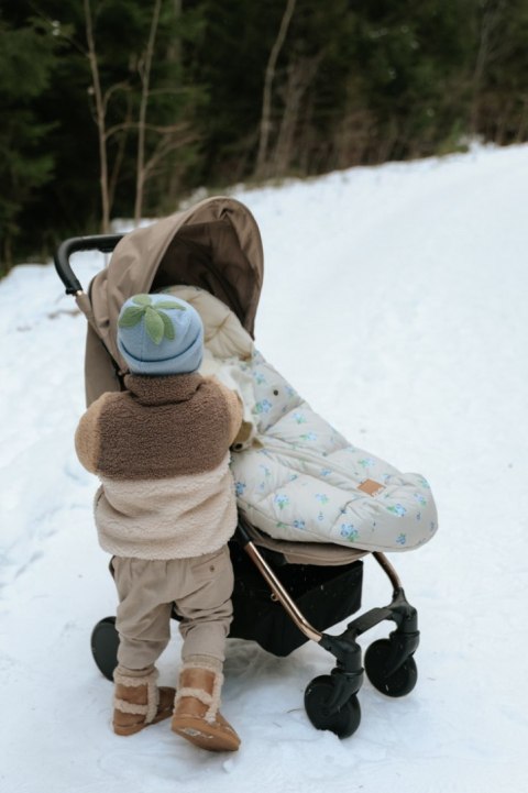 ELODIE DETAILS - czapka zimowa, Furry Knit Beanie, Blueberry Bliss, 2-3 lata