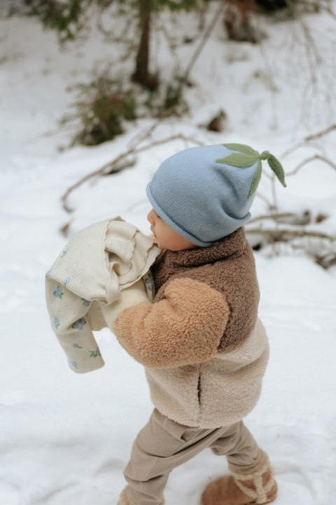 ELODIE DETAILS - czapka zimowa, Furry Knit Beanie, Blueberry Bliss, 3-100 lat