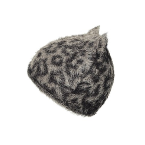 ELODIE DETAILS - czapka zimowa, Furry Knit Beanie, Le Leopard, 0-6 m-cy