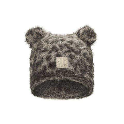 ELODIE DETAILS - czapka zimowa, Furry Knit Beanie, Le Leopard, 6-12 m-cy