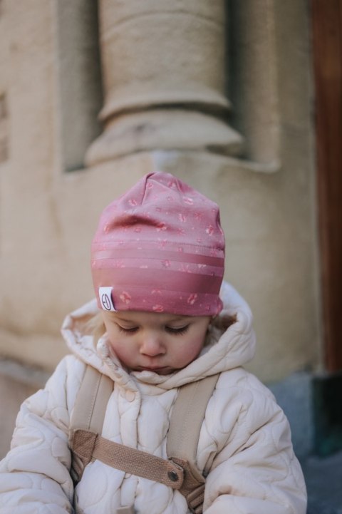 ELODIE DETAILS - czapka zimowa, Winter Beanie, Pink Petit River Rose, 1-2 lata