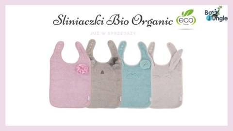 B-Śliniaczek Eco organic Flower pink