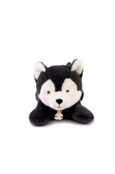 DOUDOU - obciążeniowy pluszowy wilk Les P'tits Relax, Histoire d'Ours, 30 cm, szary