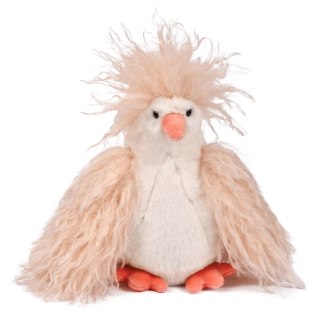 DOUDOU - przytulanka kurka Poulette Frisottis, Histoire d'Ours, 20 cm, kręcone piórka