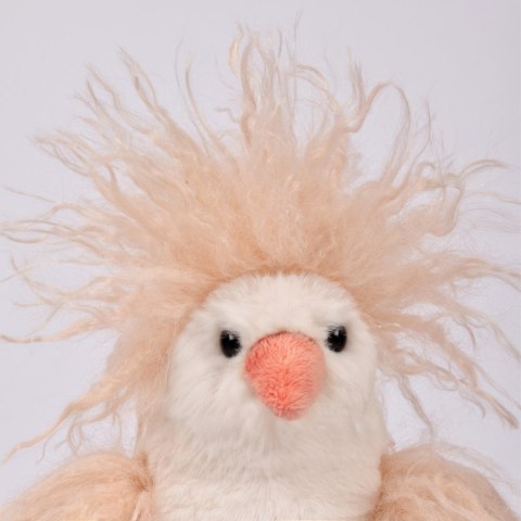 DOUDOU - przytulanka kurka Poulette Frisottis, Histoire d'Ours, 20 cm, kręcone piórka