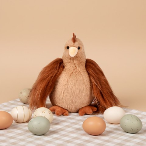 DOUDOU - przytulanka kurka Poulette, Histoire d'Ours, 20 cm, rudowłosa