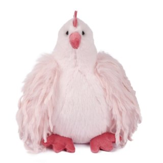 DOUDOU - przytulanka kurka Poulette Rose Lady, Histoire d'Ours, 20 cm, różowa