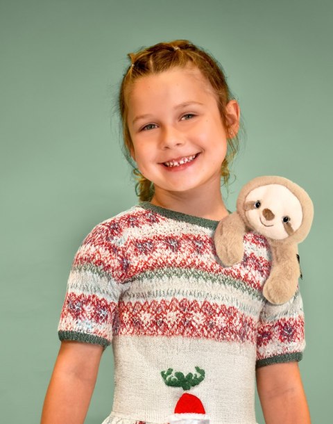 DOUDOU - przytulanka magnetyczna Podcoll Leniwiec, Histoire d'Ours, 30 cm, beżowy