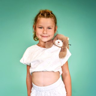 DOUDOU - przytulanka magnetyczna Podcoll Miś, Histoire d'Ours, 30 cm, brązowy