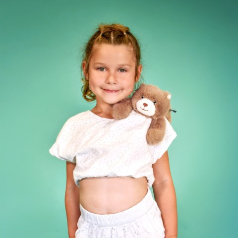 DOUDOU - przytulanka magnetyczna Podcoll Miś, Histoire d'Ours, 30 cm, brązowy